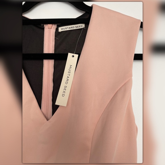 Mustard Seed peachy pink and black lace dress - Picture 2 of 6